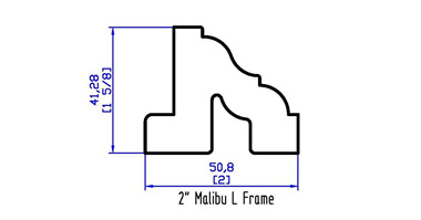 2" Malibu L Frame