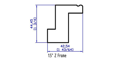 1.5" Z Frame