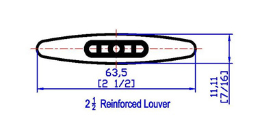 2-1/2" Reinforced Louver